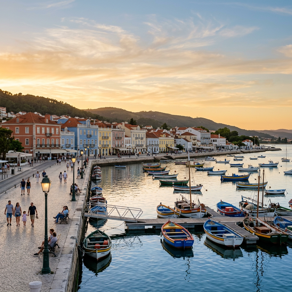 Waterfront view of Setúbal bay